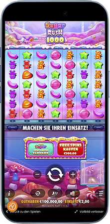 Sugar Rush 1000 Basisspiel mit Bonus Buy