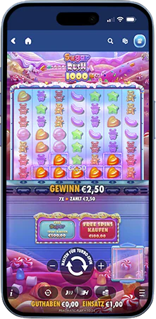 Sugar Rush 1000 spielen mit Clustern aus 5 oder mehr Symbolen