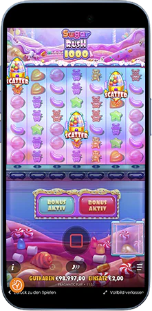 Sugar Rush 1000 Scatter aktivieren Free Spins