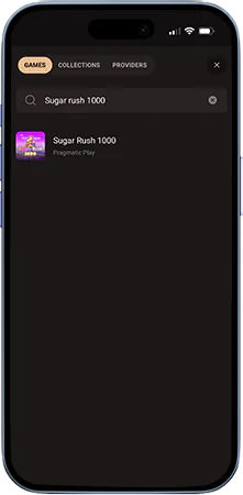 Search for and launch the Sugar Rush 1000 slot in the game lobby